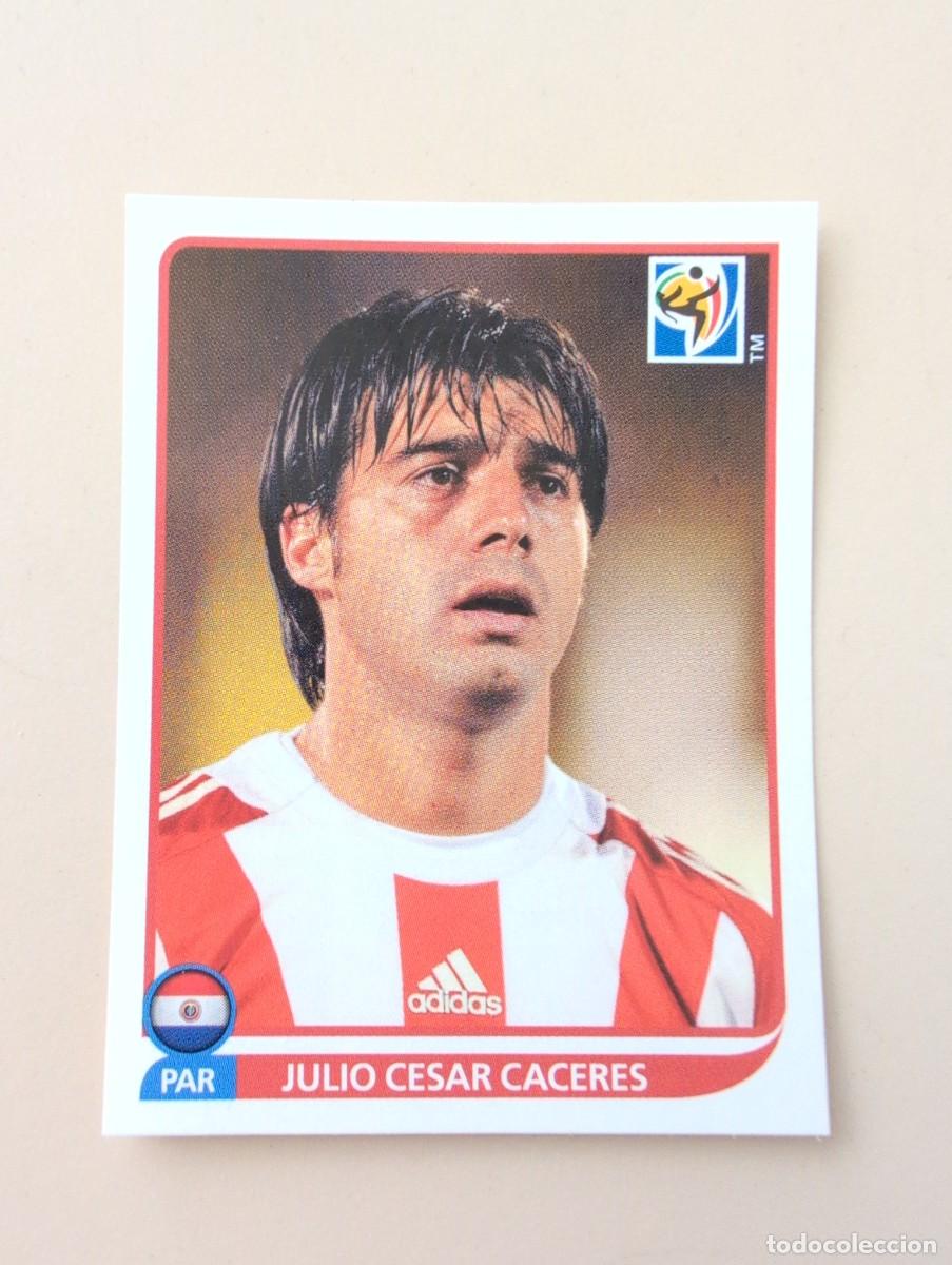 Cromos de F&uacute;tbol: 435 Julio C&eacute;sar C&aacute;ceres, Paraguay, Panini FIFA World Cup 2010 sticker Mundial South Africa
