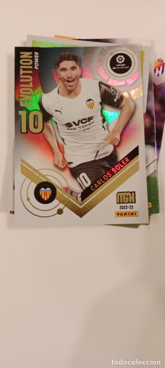Fu&szlig;ball-Sticker: CARLOS SOLER EVOLUTION POWER VALENCIA MEGACRACKS MGK PANINI 2022 2023 22 23 HJ7OJ