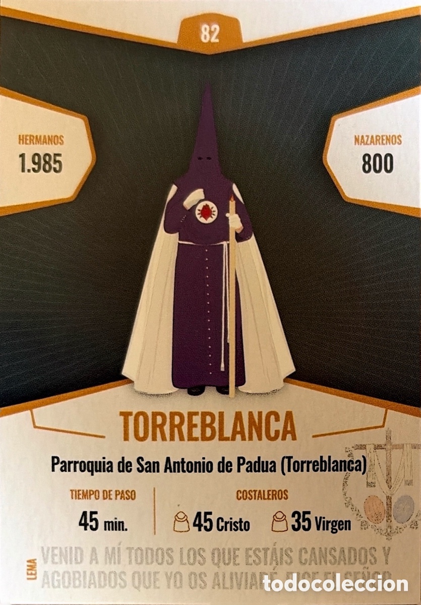 Fu&szlig;ball-Sticker: 82.- HOLY CARDS SEMANA SANTA SEVILLA 2026