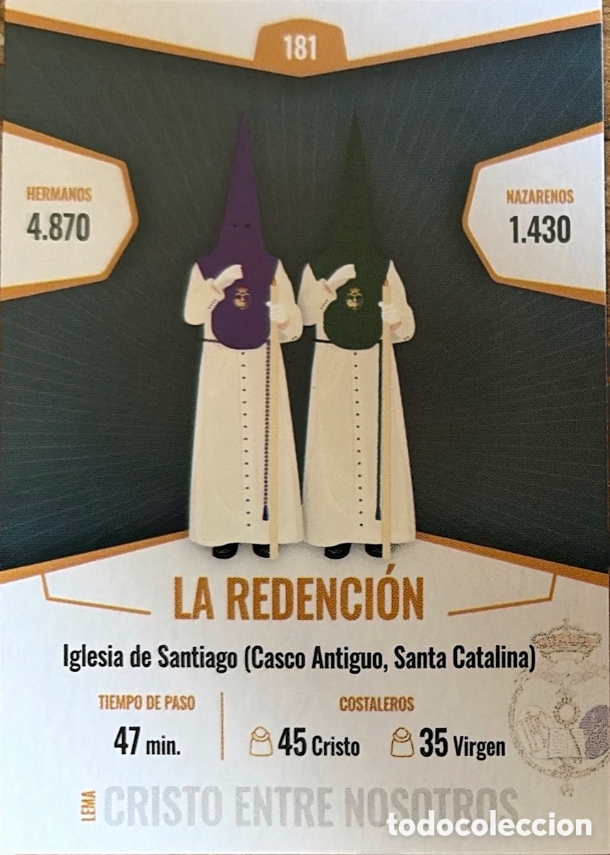 Fu&szlig;ball-Sticker: 181.- HOLY CARDS SEMANA SANTA SEVILLA 2026