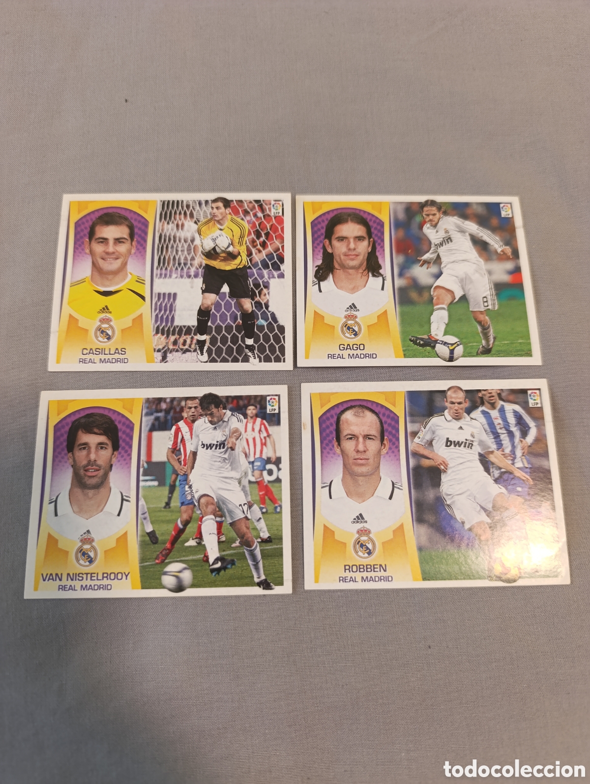 Cromos de f&uacute;tbol: Lote 4 cromos Real Madrid. Liga este 09 10. 2009 2010