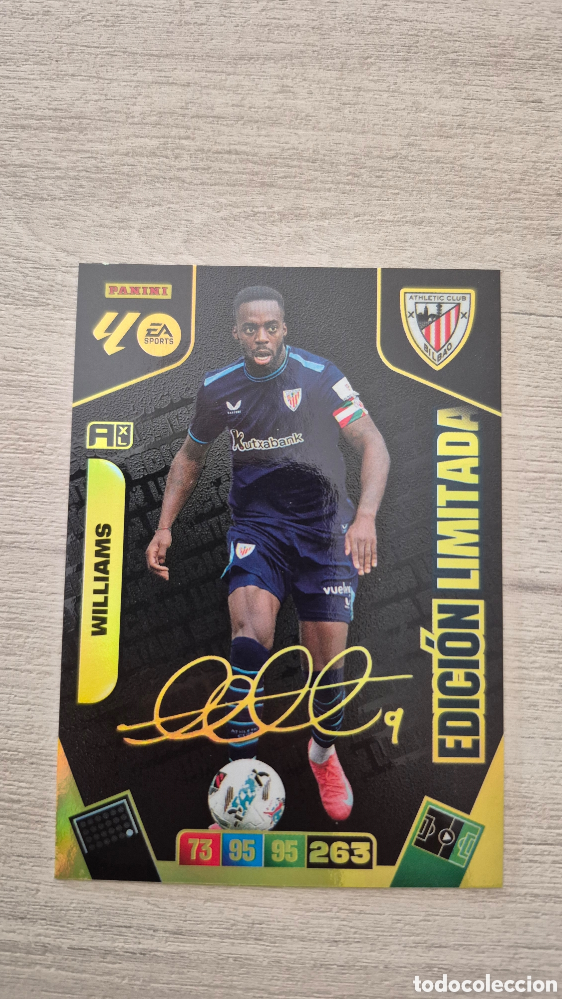 Fu&szlig;ball-Sticker: Edicion Limitada Williams Firma Adrenalyn 25/26