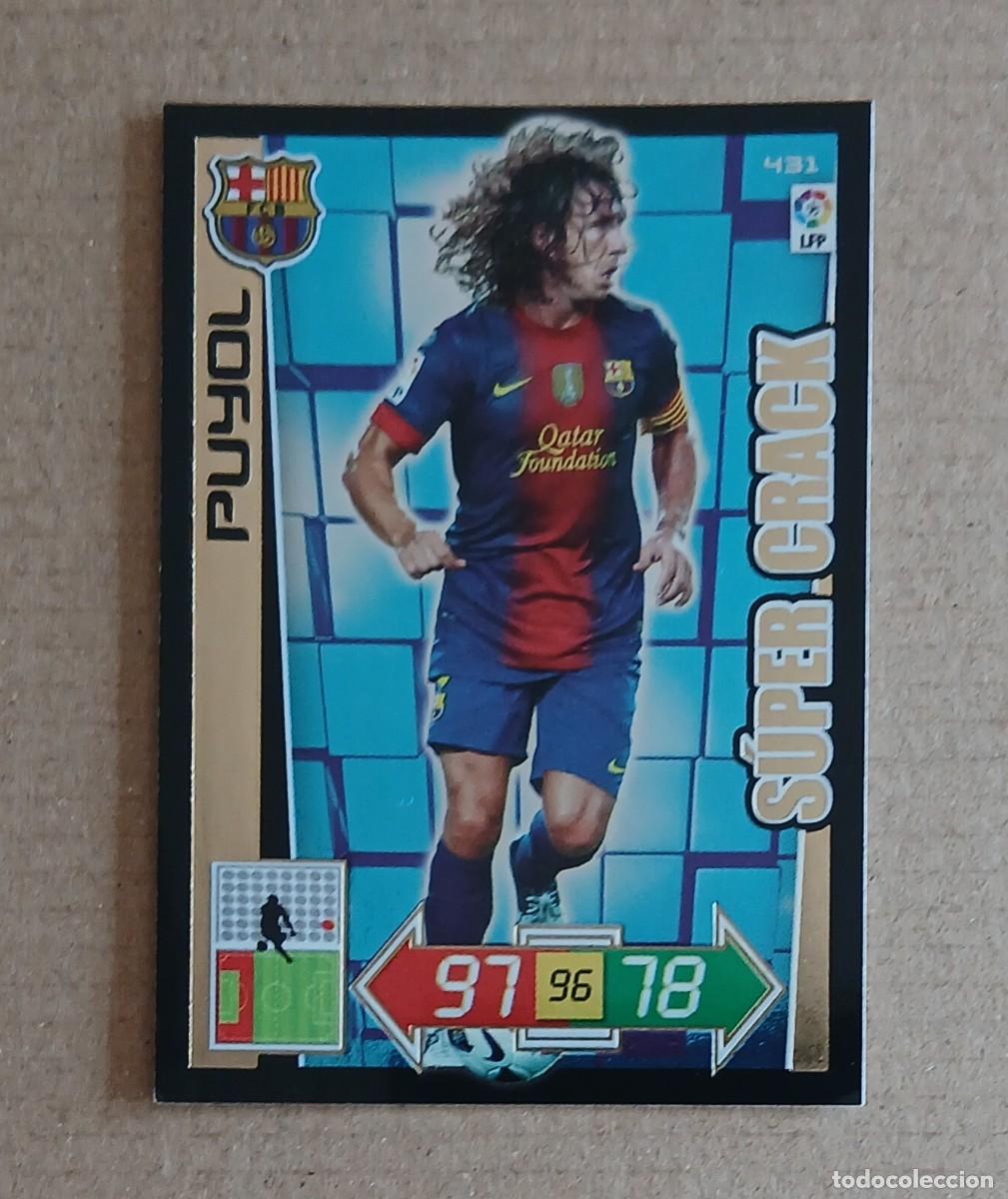 Figurine di Calcio: Cromo n&ordm; 431 Puyol Barcelona S&Uacute;PER CRACK Adrenalyn 2012-2013. Estado notable.
