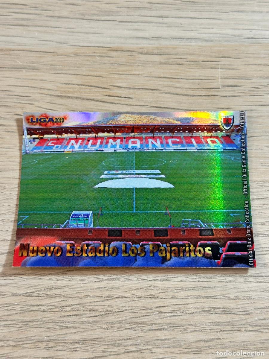 Fu&szlig;ball-Sticker: 857 ESTADIO NUMANCIA BRILLO RAYAS 12 13 MUNDICROMO 2012 2013