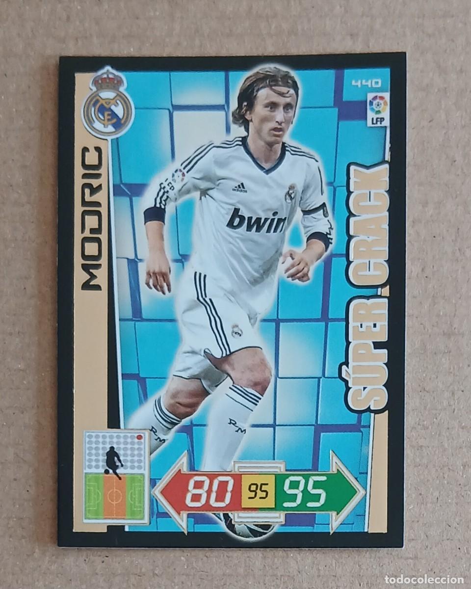 Figurine di Calcio: Cromo n&ordm; 440 Modric Real Madrid S&Uacute;PER CRACK Adrenalyn 2012-2013. Estado notable.