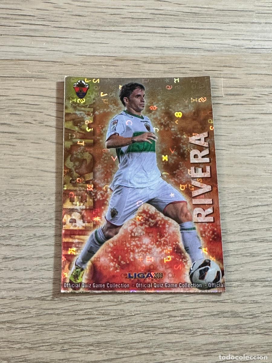 Cromos de f&uacute;tbol: 855 RIVERA SUPERSTAR ELCHE BRILLO LETRAS 12 13 MUNDICROMO 2012 2013