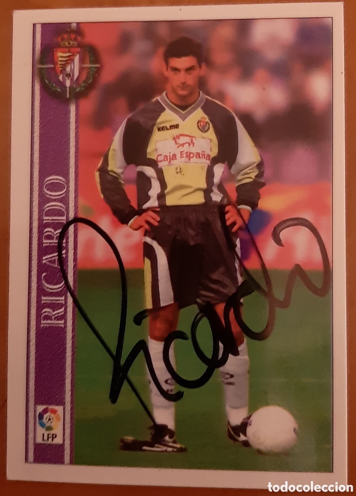 Cromos de F&uacute;tbol: Valladolid. Cromo f&uacute;tbol Real Valladolid. Ricardo con firma. R9832