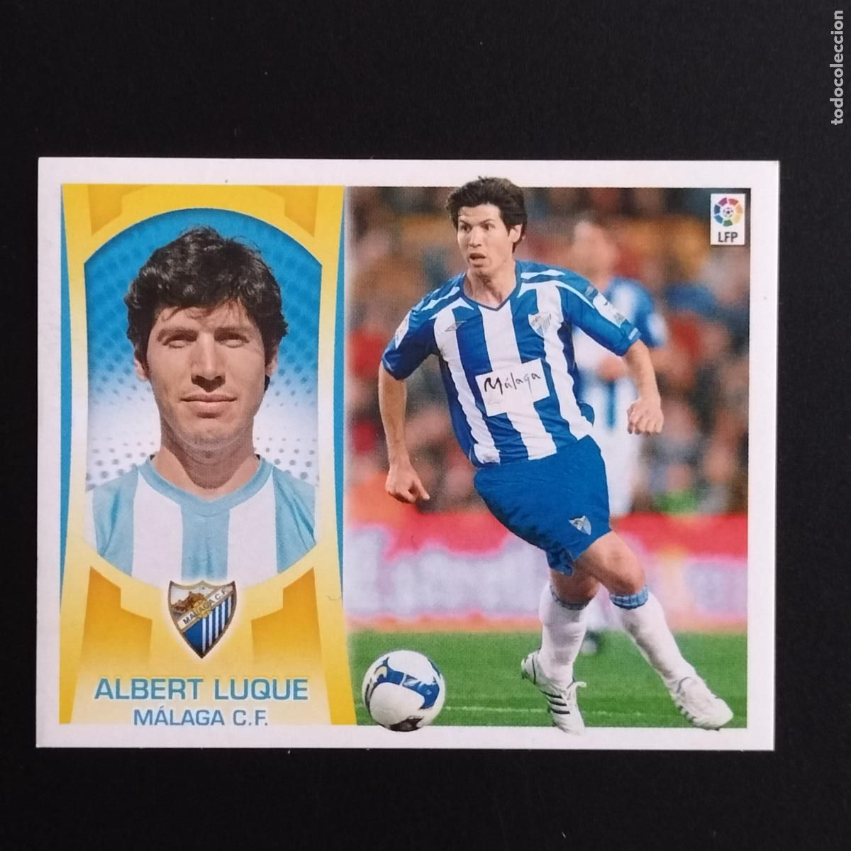 Fu&szlig;ball-Sticker: DEFECTOS 16 ALBERT LUQUE MALAGA EDICIONES ESTE CROMOS LIGA FUTBOL 2009-2010 09-10 PANINI