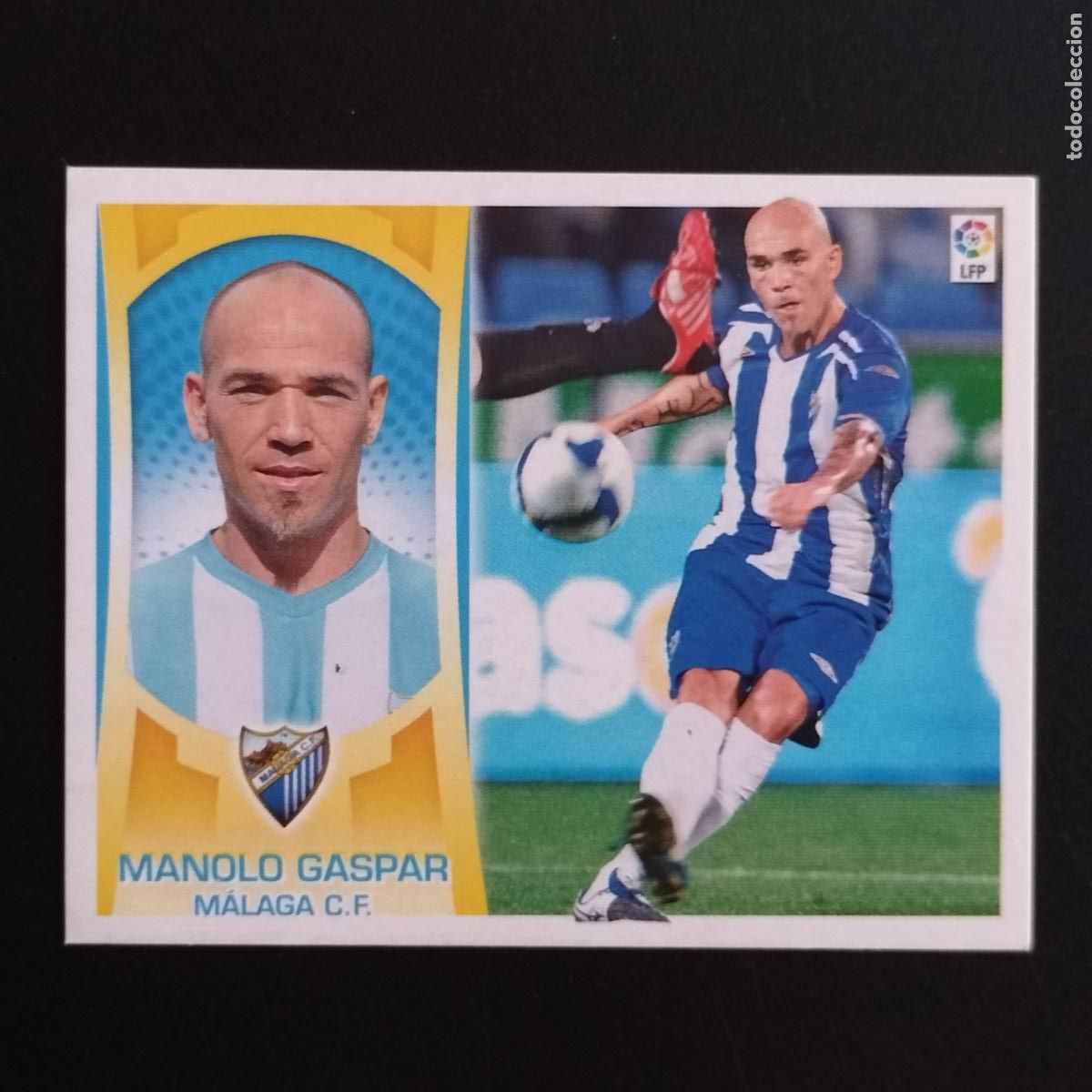 Fu&szlig;ball-Sticker: DEFECTOS 4 MANOLO GASPAR MALAGA EDICIONES ESTE CROMOS LIGA FUTBOL 2009-2010 09-10 PANINI