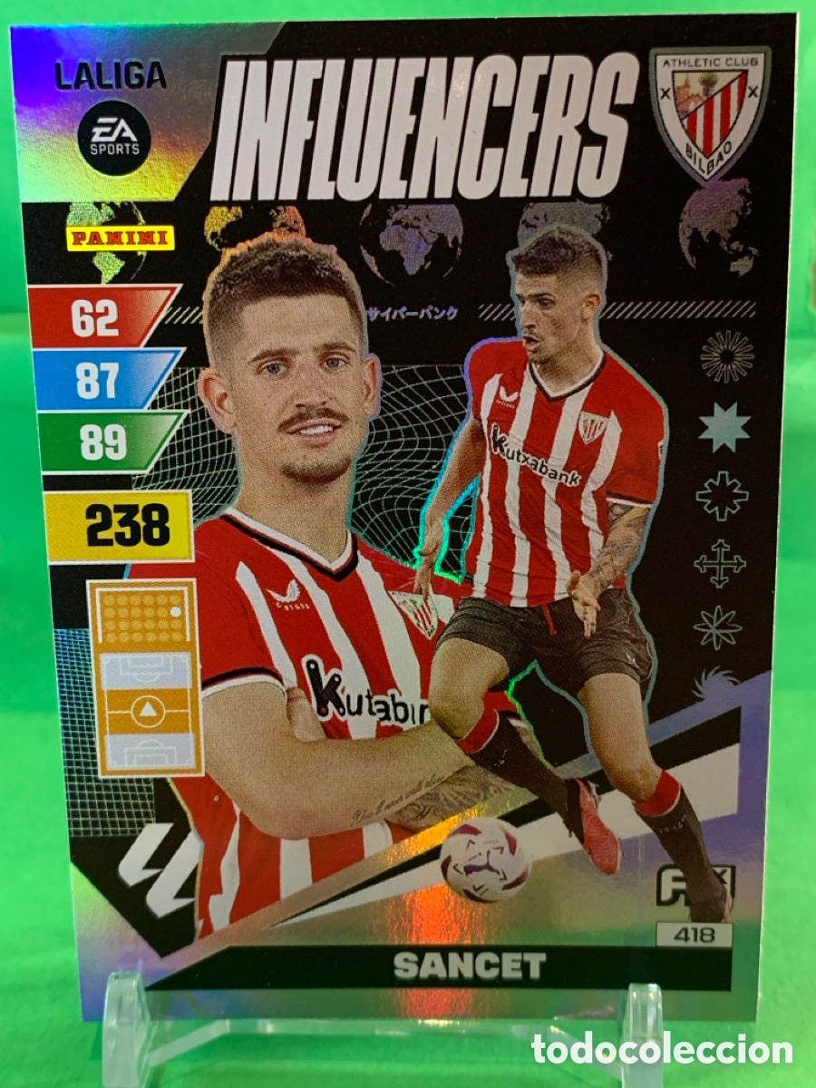 Fu&szlig;ball-Sticker: 418 Sancet Athletic Club Influencers ADRENALYN XL LIGA 2023/2024 23 24 PANINI