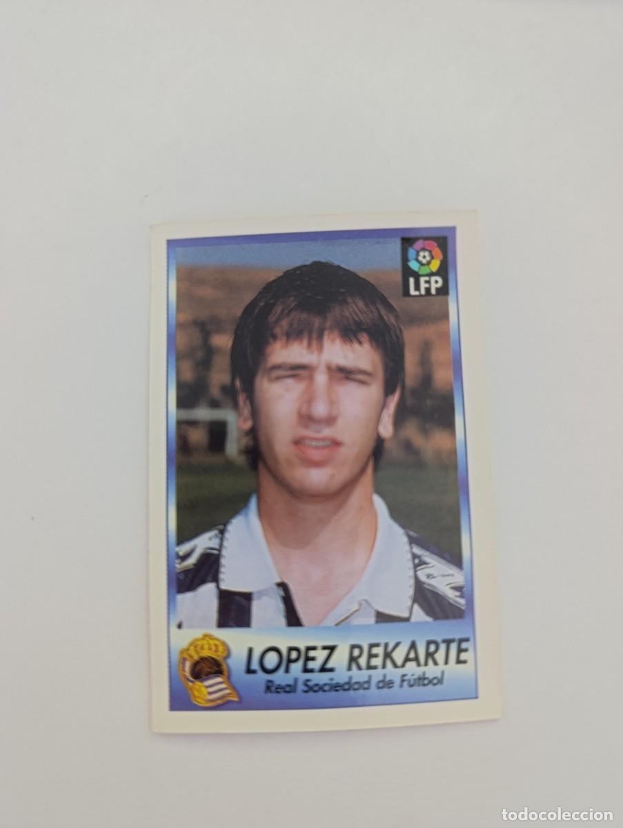 Cromos de f&uacute;tbol: Bollycao &Aacute;lbum liga f&uacute;tbol 1996 1997 fichaje Real Sociedad L&oacute;pez Rekarte