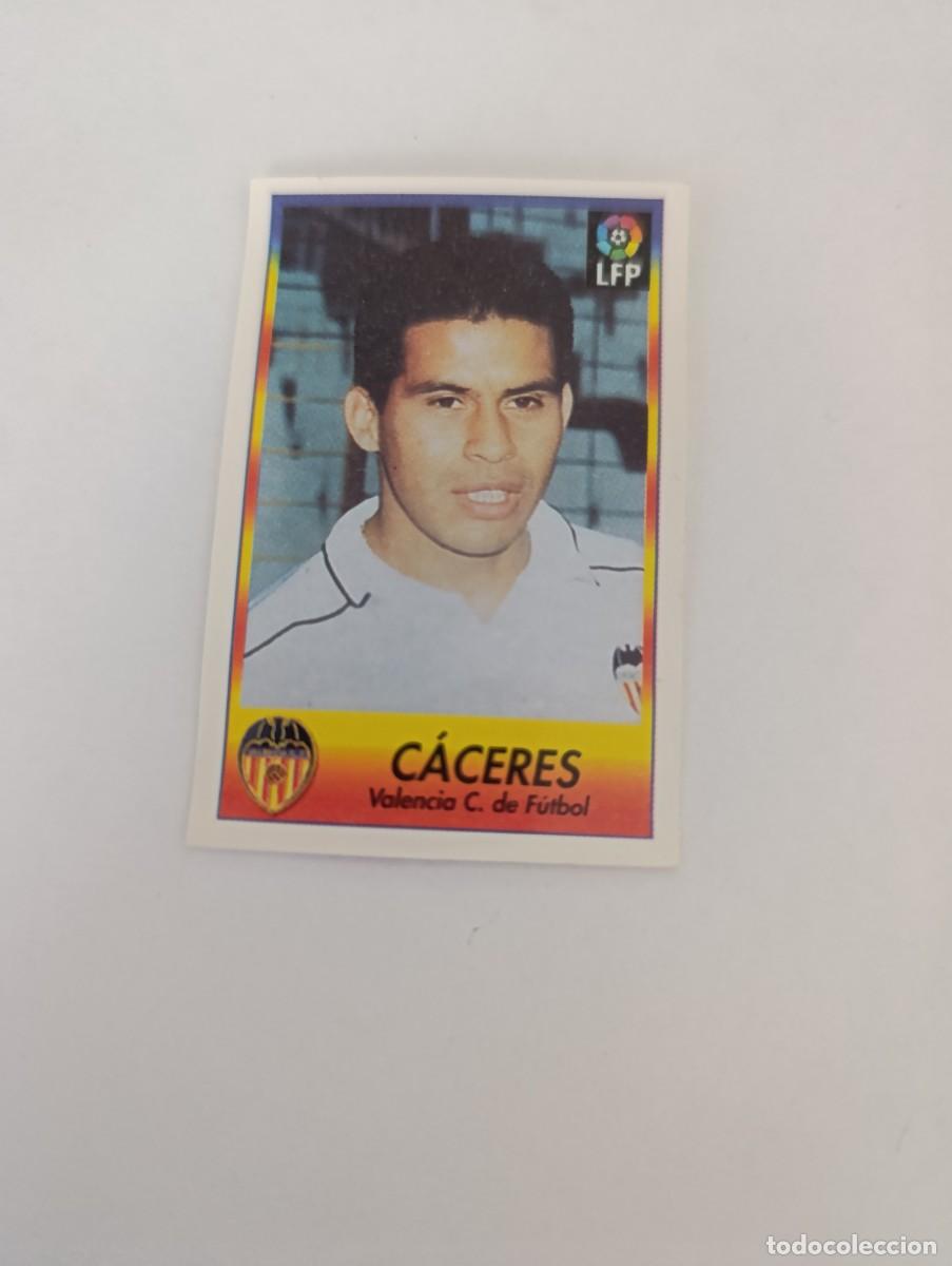 Cromos de f&uacute;tbol: Bollycao &Aacute;lbum liga f&uacute;tbol 1996 1997 fichaje Valencia C&aacute;ceres