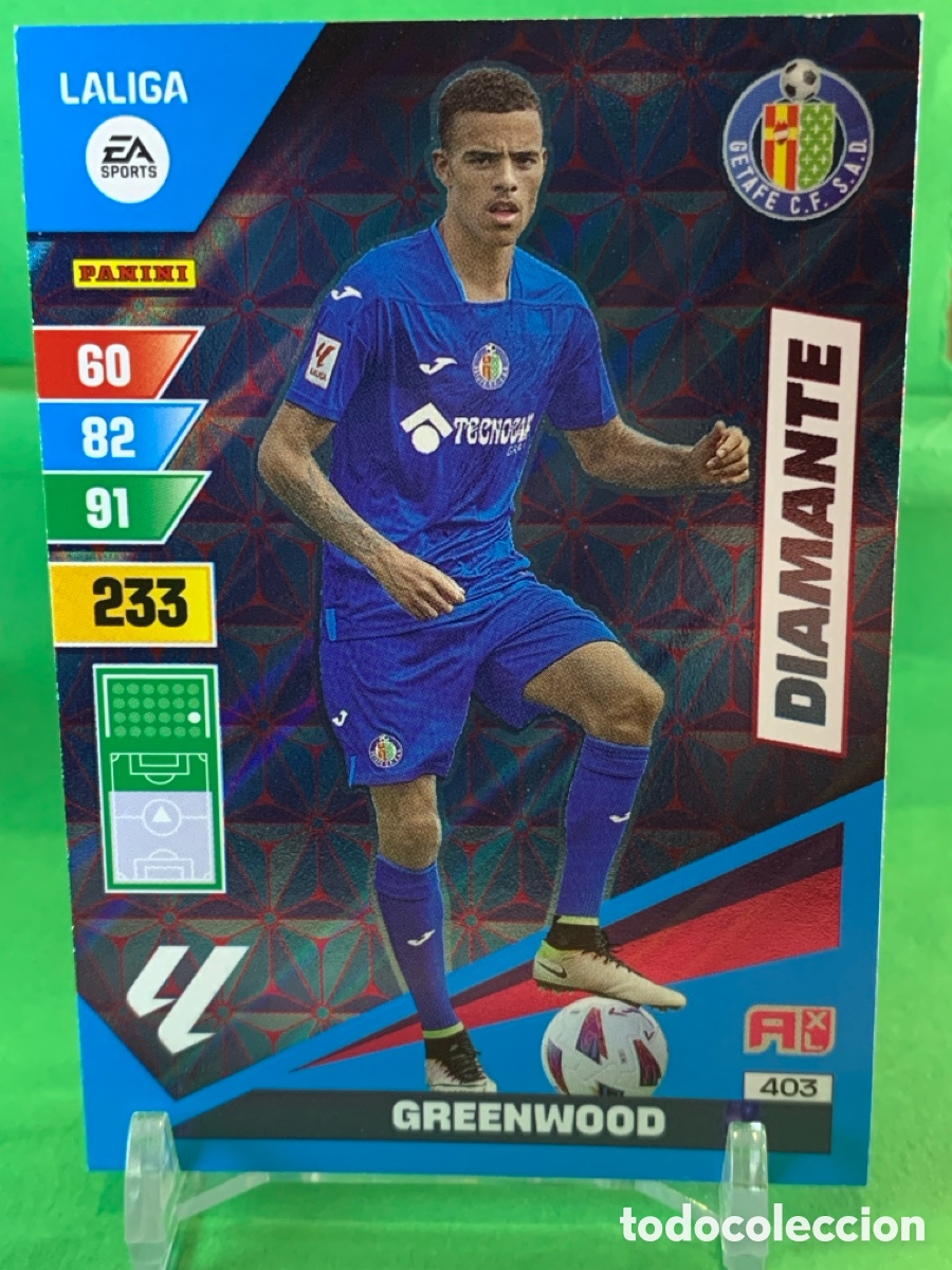Cromos de f&uacute;tbol: 403 Greenwood Getafe CF Diamantes ADRENALYN XL LIGA 2023/2024 23 24 PANINI