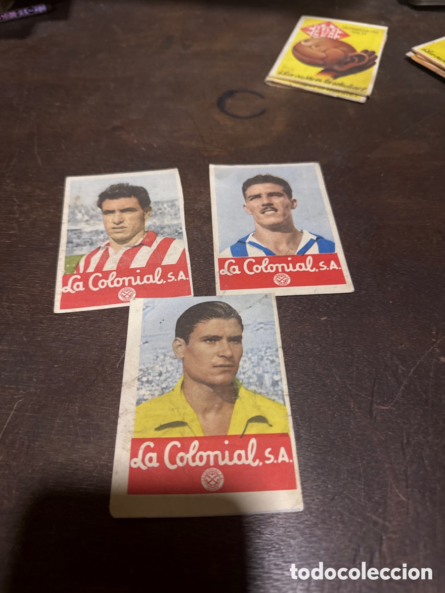 Cromos de f&uacute;tbol: Cromo de f&uacute;tbol chocolate, la colonial