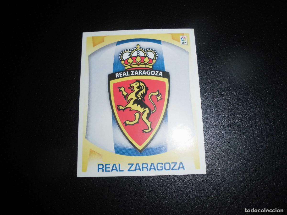 Cromos de F&uacute;tbol: CROMO DE FUTBOL: ESCUDO - REAL ZARAGOZA - EDICIONES ESTE. LIGA 2009 - 2010. 09/10.