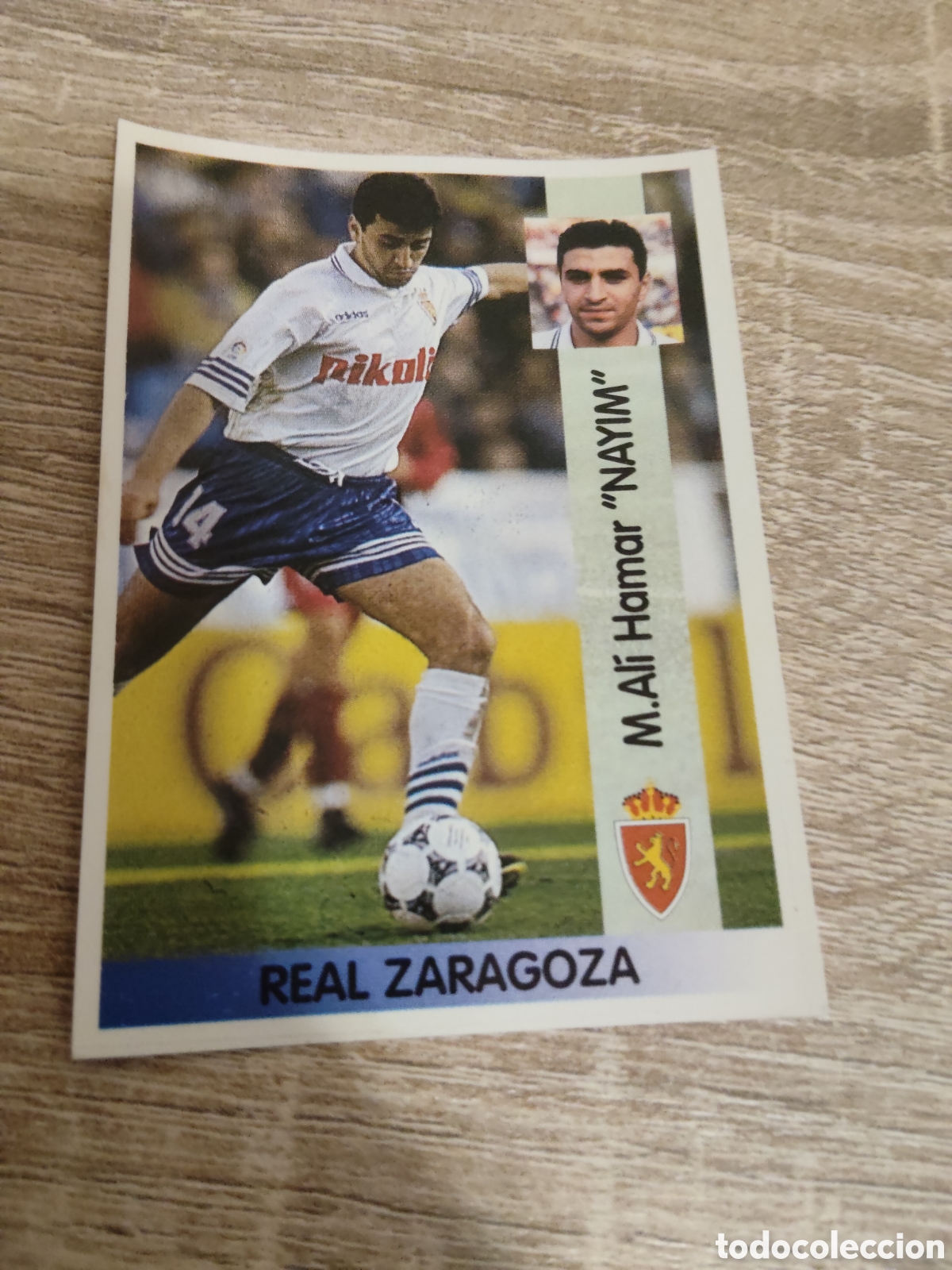 Cromos de F&uacute;tbol: Panini liga 1996 1997 96 97 184 Nayim Real Zaragoza