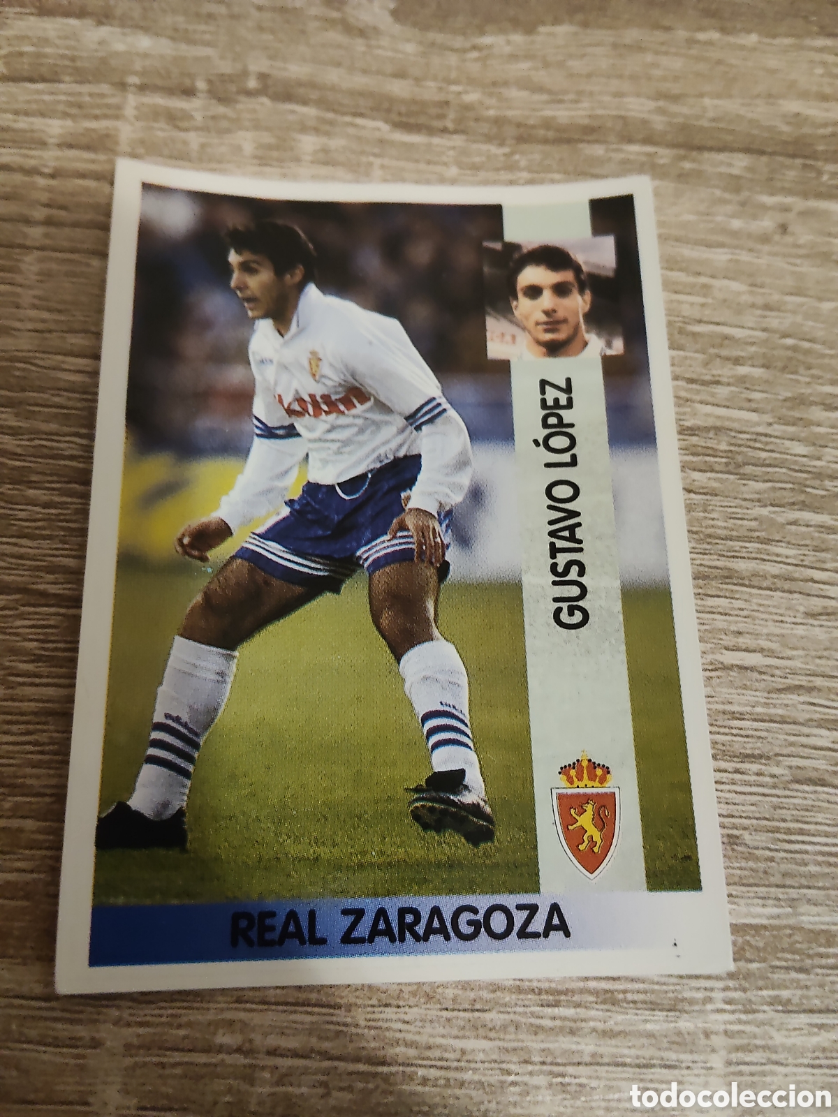 Cromos de F&uacute;tbol: Panini liga 1996 1997 96 97 186 Gustavo L&oacute;pez Real Zaragoza