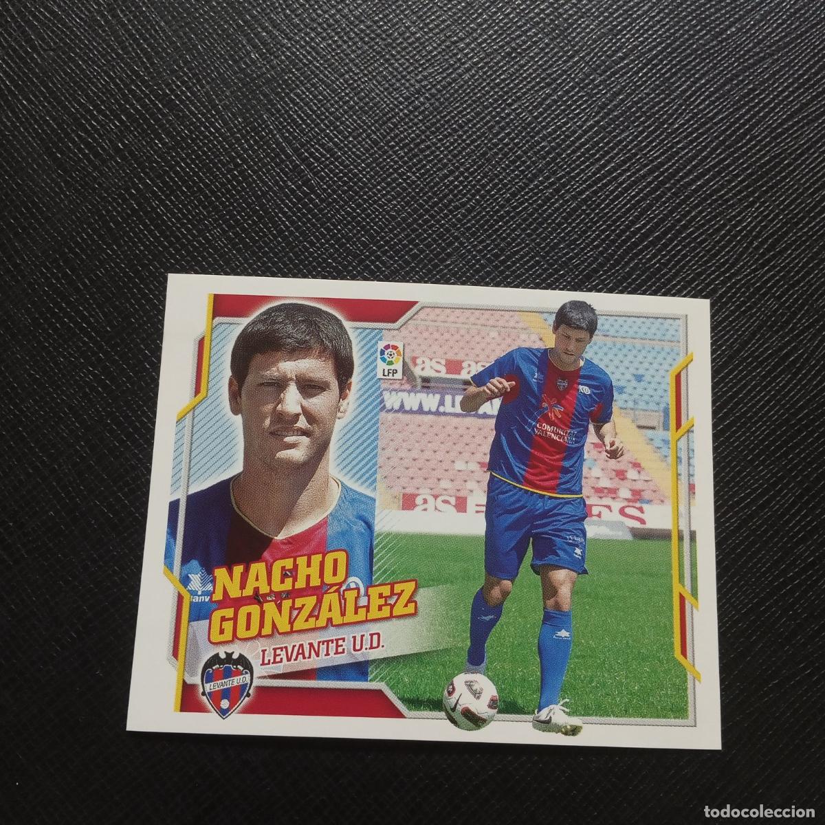 Football Stickers: NACHO GONZALEZ LEVANTE ESTE 2010 2011 CROMO FUTBOL 10 11 - SIN PEGAR - A203 PG100 COLOCA
