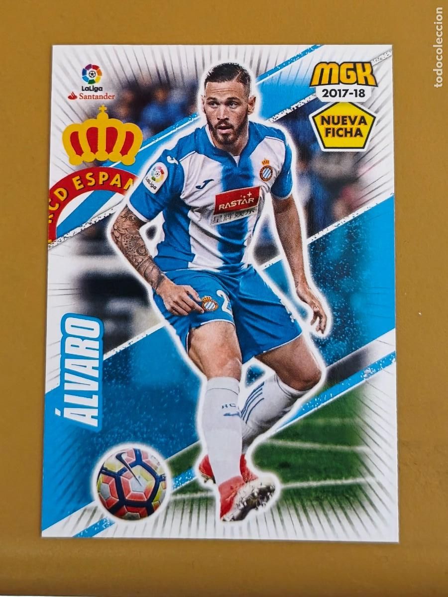 Cromos de f&uacute;tbol: alvaro, 2017 18 nueva ficha