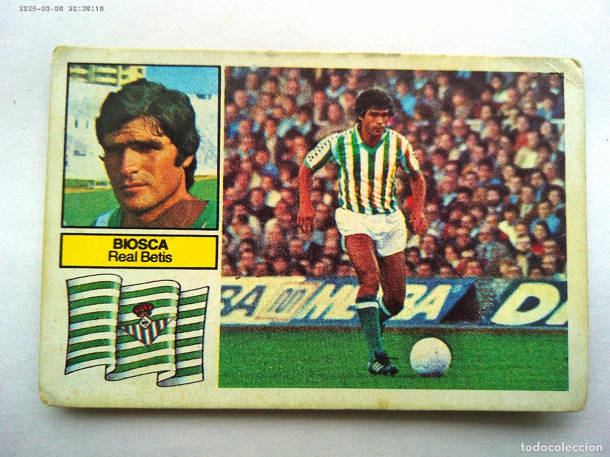 Football Stickers: CROMO DE FUTBOL LIGA 1982 - 83 : BIOSCA , REAL BETIS