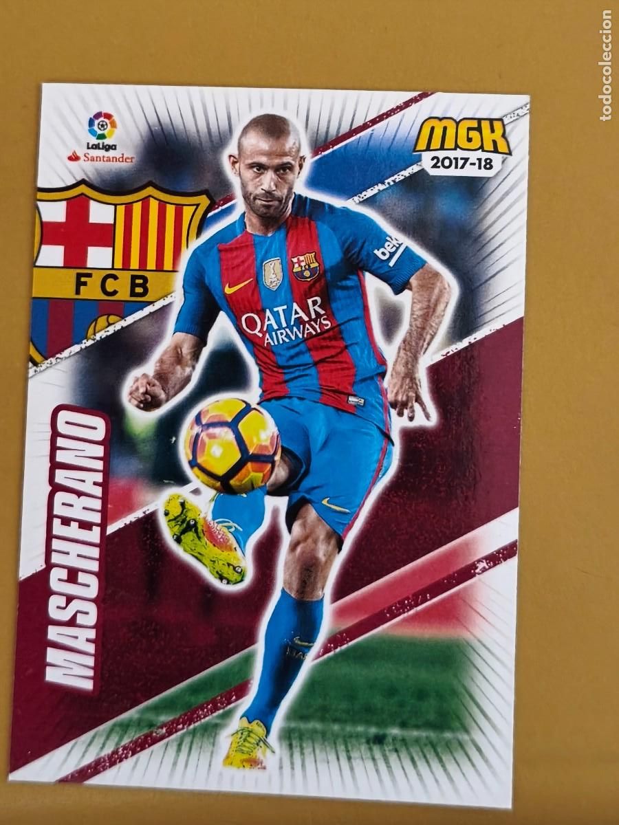 Cromos de f&uacute;tbol: mascherano, 2017 18 barcelona - Foto 1