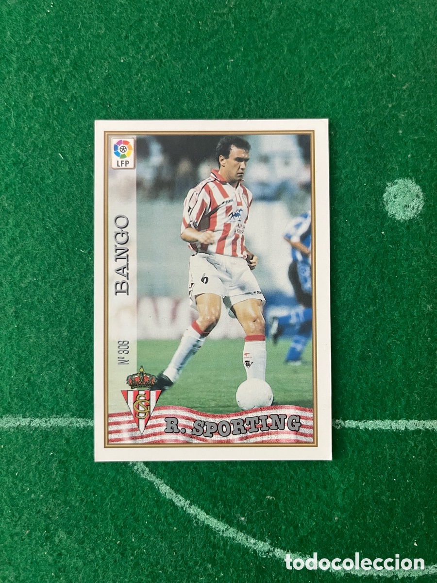Cromos de F&uacute;tbol: 308 BANGO SPORTING DE GIJON LAS FICHAS DE LA LIGA 1997 1998 MUNDICROMO