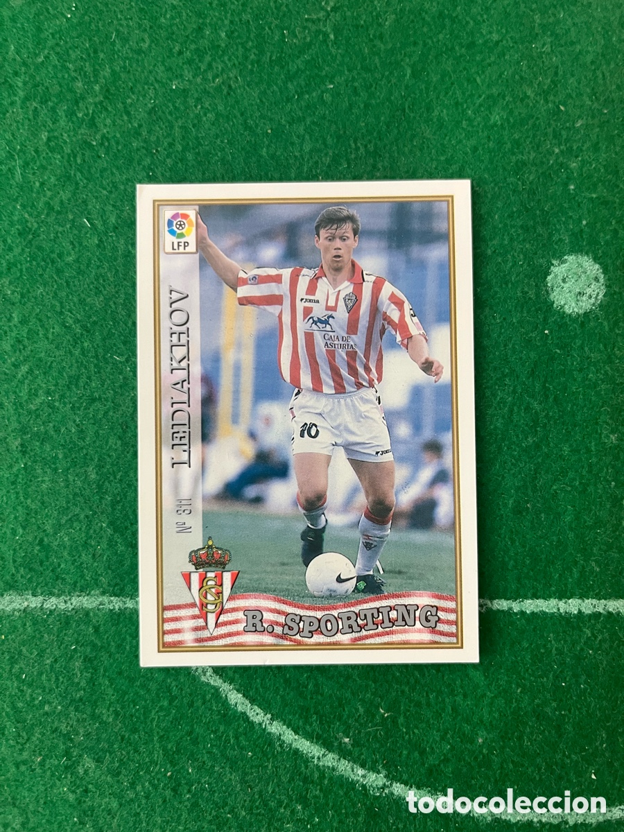 Cromos de F&uacute;tbol: 311 LEDIAKHOV SPORTING DE GIJON LAS FICHAS DE LA LIGA 1997 1998 MUNDICROMO