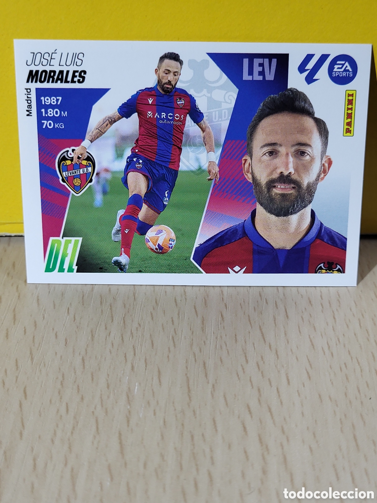 Cromos de f&uacute;tbol: MORALES LEVANTE N&ordm; 18 LIGA ESTE 25 26 2025 2026 PANINI