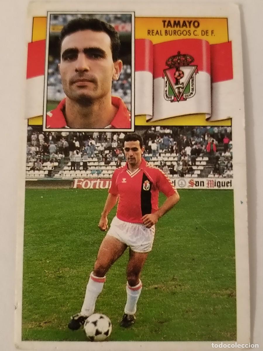 Football Stickers: TAMAYO REAL BURGOS C.F. LIGA 90/91 ESTE