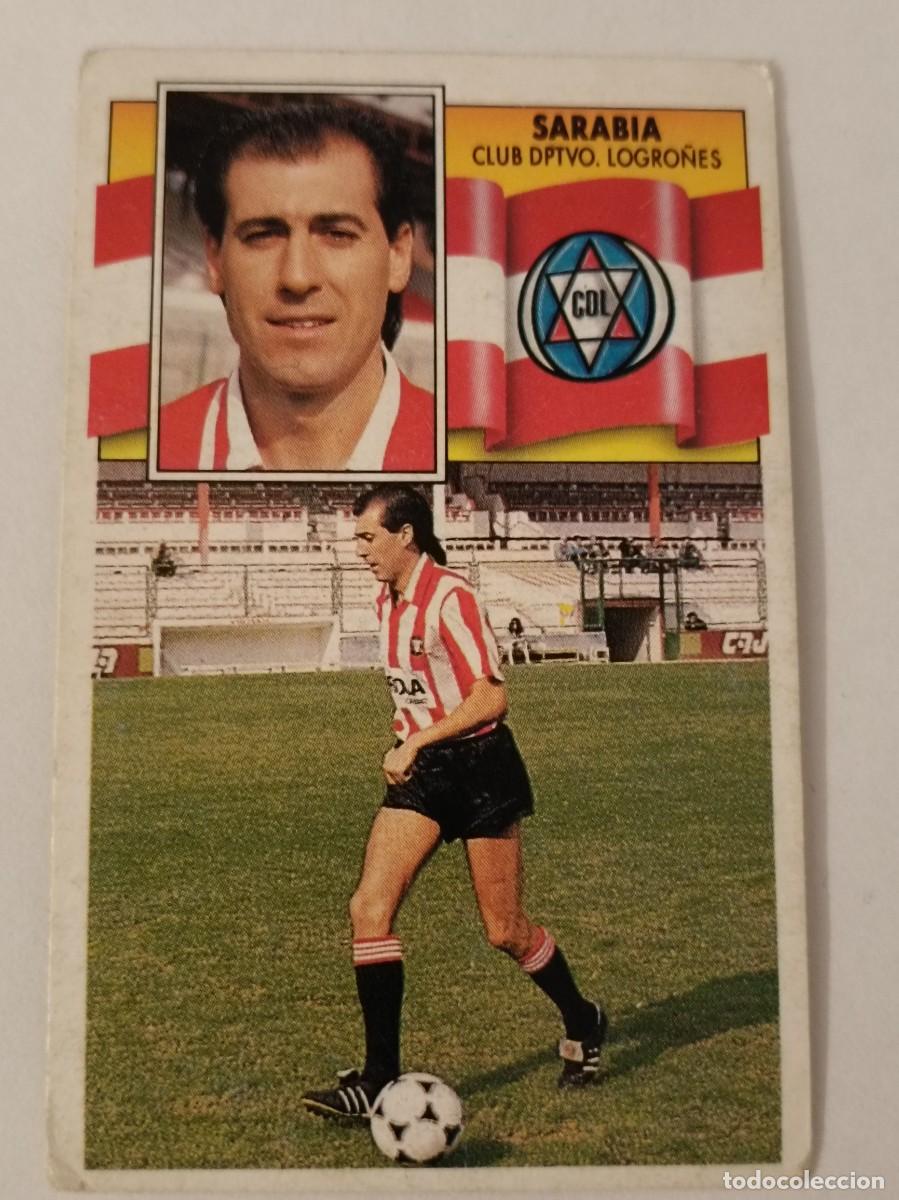 Fu&szlig;ball-Sticker: SARABIA C.D. LOGRO&Ntilde;ES LIGA 90/91 ESTE