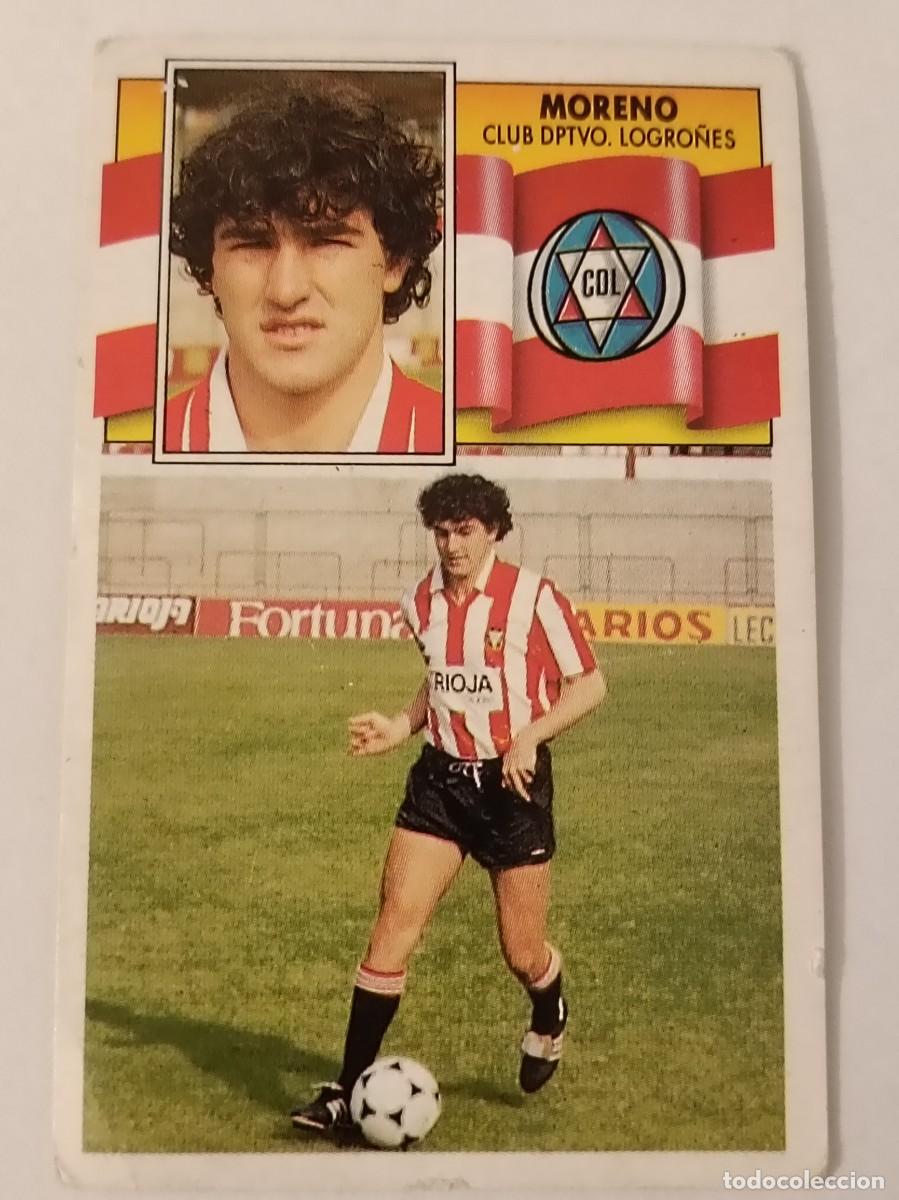 Fu&szlig;ball-Sticker: MORENO C.D. LOGRO&Ntilde;ES LIGA 90/91 ESTE