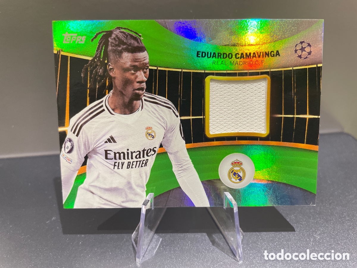 Fu&szlig;ball-Sticker: Camavinga SR-EC Relic Card 079/199 Topps UCL 2024-25 Real Madrid