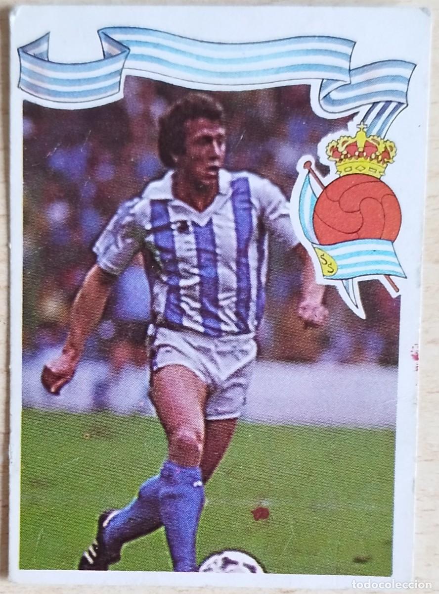 Figurine di Calcio: CROMO DE FUTBOL.: TOM&Aacute;S ORBEGOZO.REAL SOCIEDAD. LIGA 1984/85. EDITORIAL MAGA