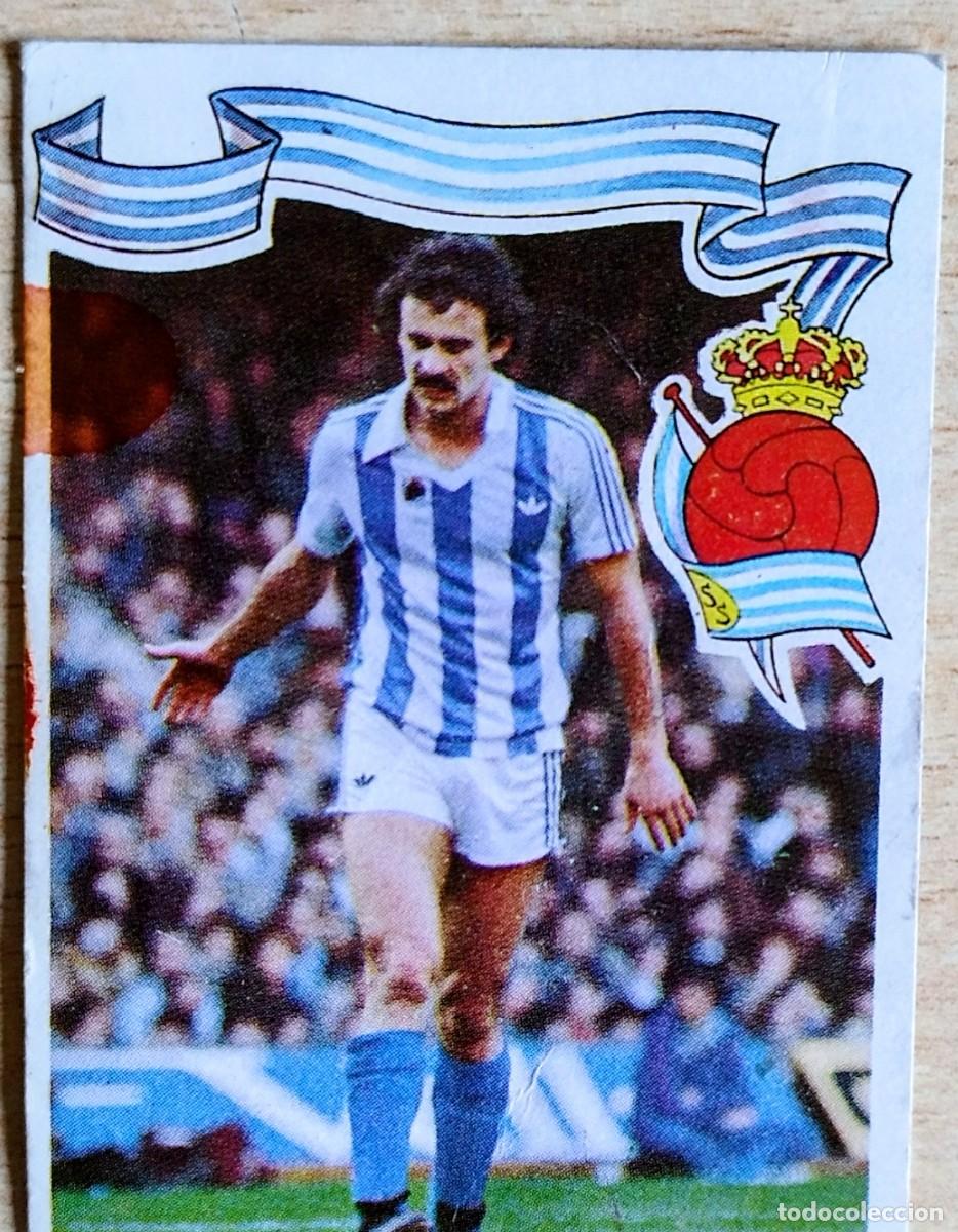 Cromos de f&uacute;tbol: CROMO DE FUTBOL.: JES&Uacute;S SATRUTEGUI. REAL SOCIEDAD. LIGA 1984/85. EDITORIAL MAGA