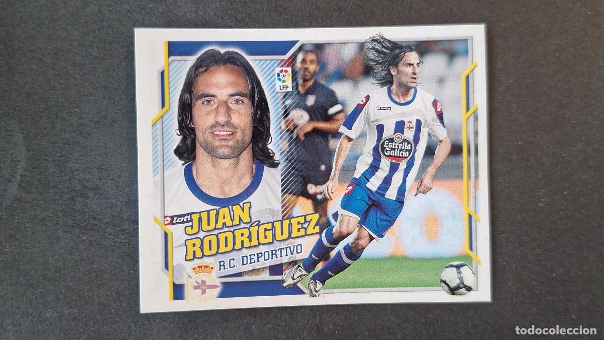 Fu&szlig;ball-Sticker: L2 JUAN RODRIGUEZ DEPORTIVO DE LA CORU&Ntilde;A LIGA ESTE 2010 2011 10 11 NUNCA PEGADO SIN PEGAR