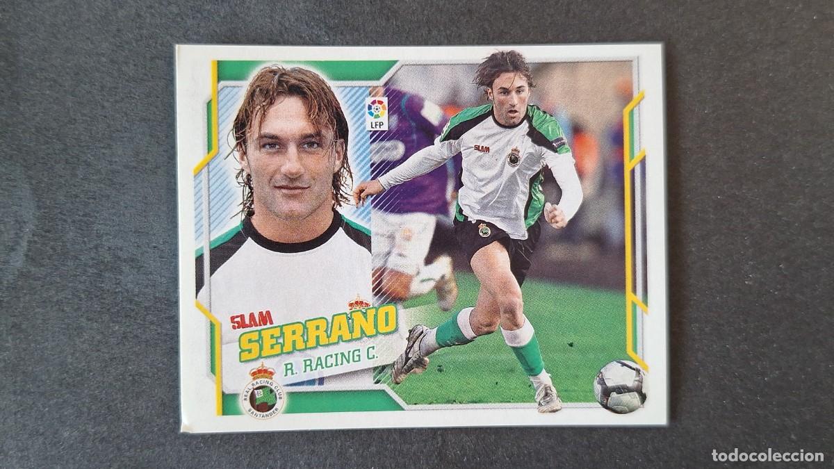 Cromos de Futebol: L2 SERRANO RACING DE SANTANDER LIGA ESTE 2010 2011 10 11 NUNCA PEGADO SIN PEGAR