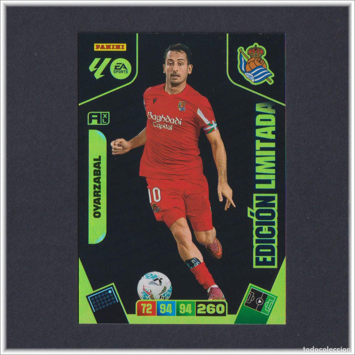 Figurine di Calcio: ADRENALYN XL 2025 2026 25 26 PANINI OYARZABAL EDICI&Oacute;N LIMITADA REAL SOCIEDAD LIGA ALBUM COLECCI&Oacute;N