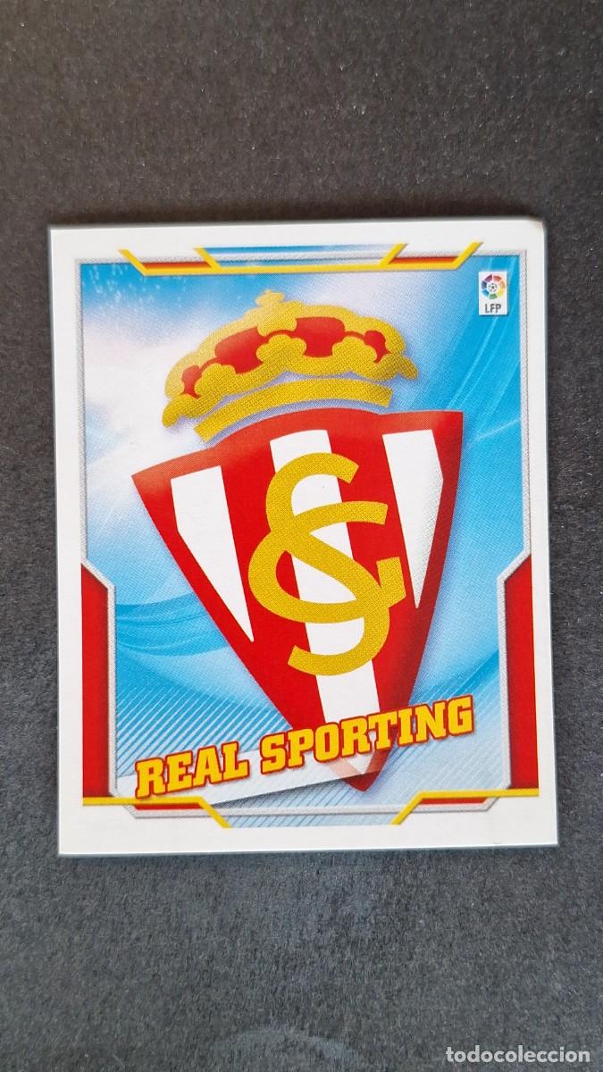 Figurine di Calcio: L2 ESCUDO SPORTING DE GIJON LIGA ESTE 2010 2011 10 11 NUNCA PEGADO SIN PEGAR