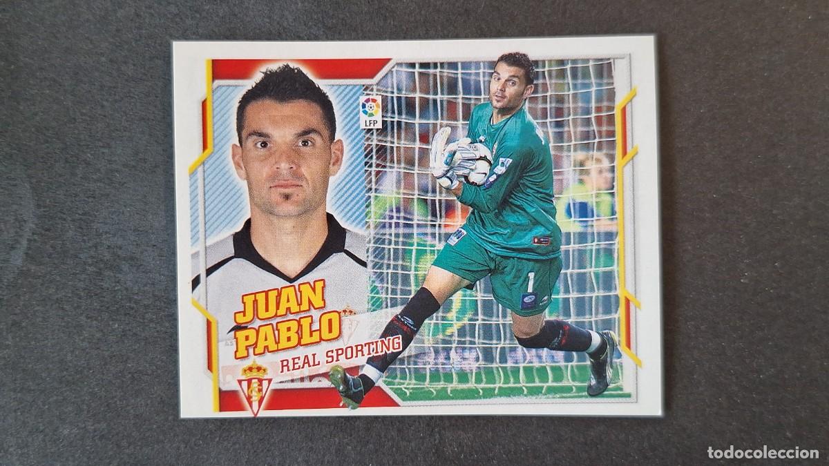 Cromos de F&uacute;tbol: L2 JUAN PABLO SPORTING DE GIJON LIGA ESTE 2010 2011 10 11 NUNCA PEGADO SIN PEGAR