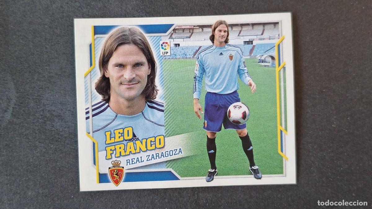 Cromos de F&uacute;tbol: L2 LEO FRANCO REAL ZARAGOZA LIGA ESTE 2010 2011 10 11 NUNCA PEGADO SIN PEGAR