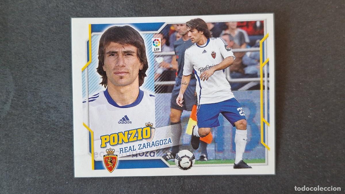 Cromos de F&uacute;tbol: L2 PONZIO REAL ZARAGOZA LIGA ESTE 2010 2011 10 11 NUNCA PEGADO SIN PEGAR