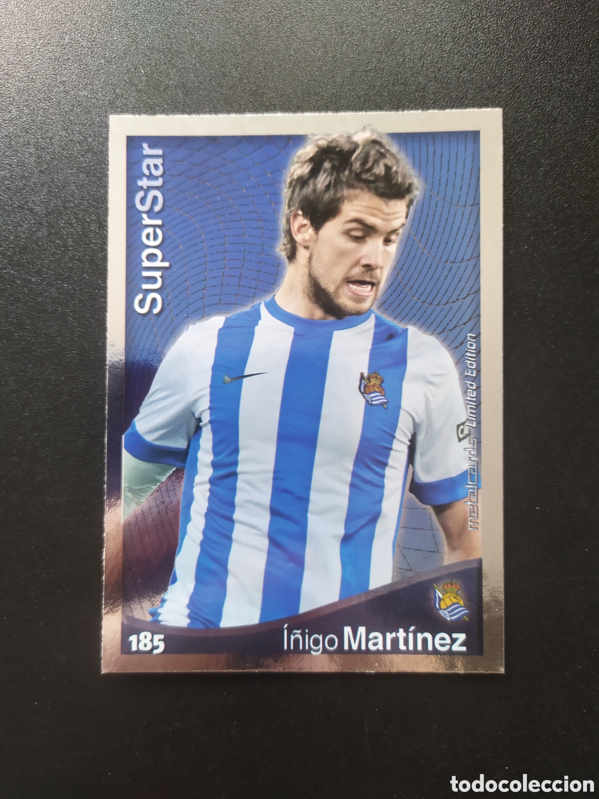 Figurine di Calcio: Mundicromo fichas Liga 2014 2015 14 15 I&ntilde;igo Mart&iacute;nez superstar metalcards n&deg; 185 Real Sociedad