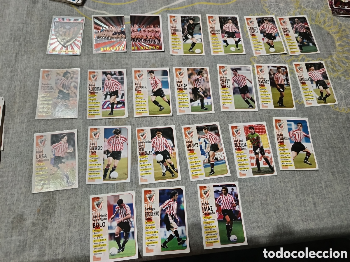 Cromos de Futebol: PANINI LIGA 98 99 ( 1998-99 ) - LOTE DE 23 CROMOS ATH. BILBAO ( SIN PEGAR )