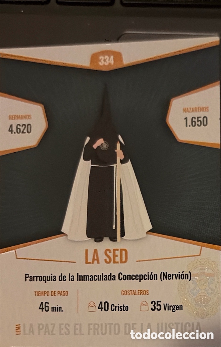 Fu&szlig;ball-Sticker: 334.- HOLY CARDS SEMANA SANTA SEVILLA 2026