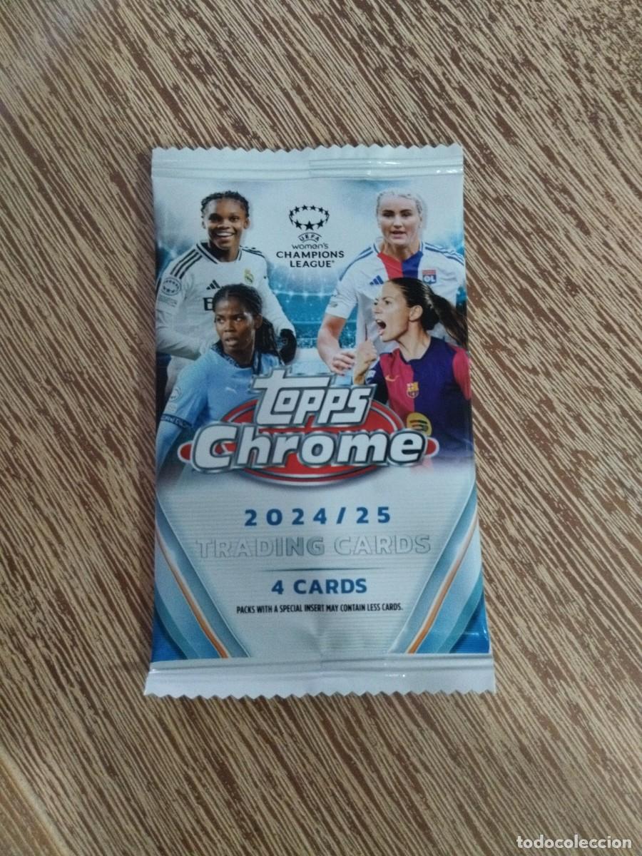 Cartes &agrave; collectionner de Football: Woman's Champions League 2024 - 2025 - Sobre sin abrir - Topps Chrome - 24 - 25 - Futbol Femenino