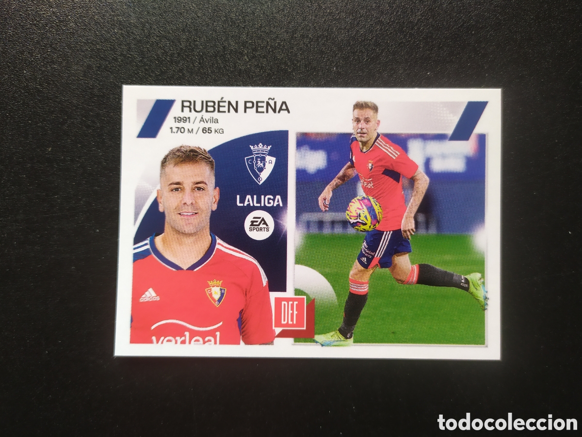 Cromos de f&uacute;tbol: Liga este 2023 2024 23 24 panini Rub&eacute;n Pe&ntilde;a fichaje n&deg; 23 Osasuna