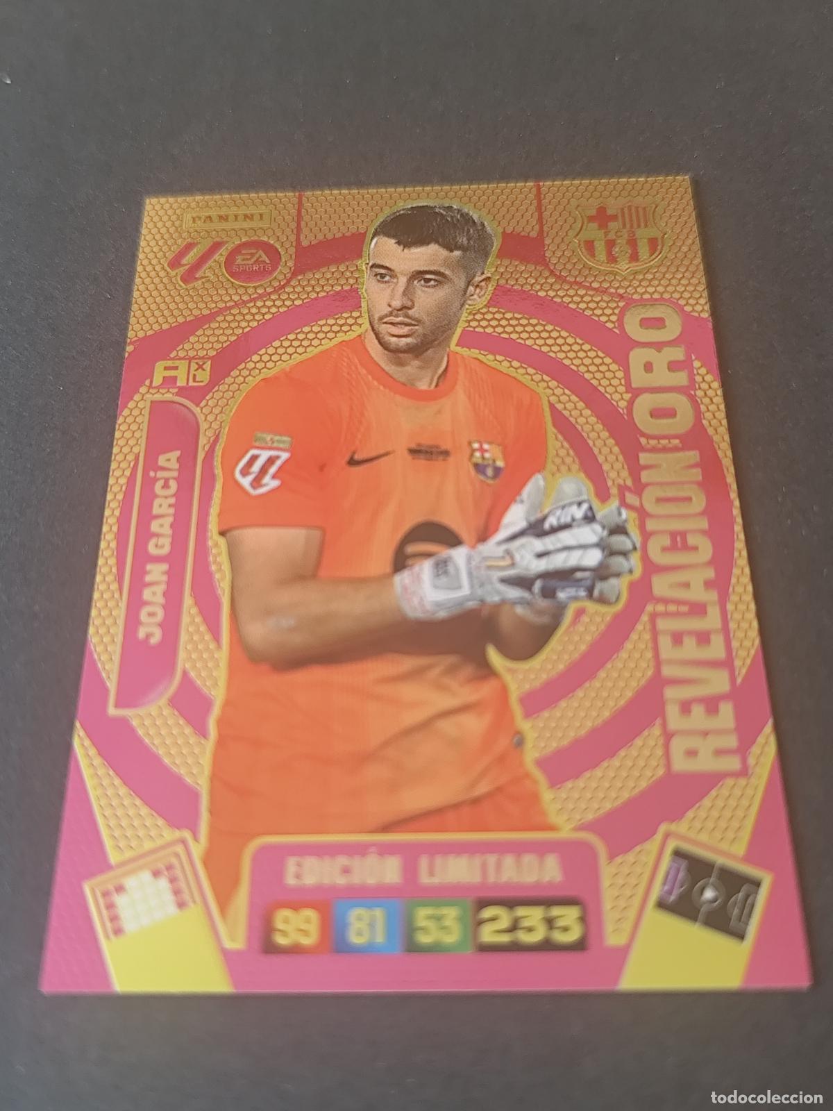 Cartes &agrave; collectionner de Football: JOAN GARC&Iacute;A BARCELONA BAR&Ccedil;A SOBRE PREMIUM ORO EDICI&Oacute;N LIMITADA REVELACI&Oacute;N ADRENALYN 2025 2026 25 26