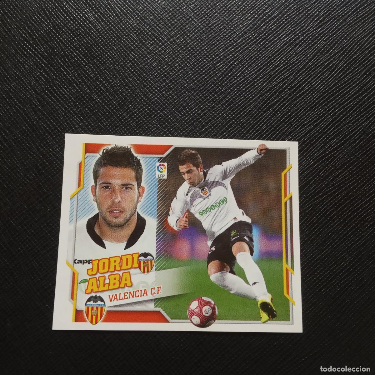 Figurine di Calcio: JORDI ALBA VALENCIA ESTE 2010 2011 CROMO FUTBOL 10 11 - SIN PEGAR - A203 PG208