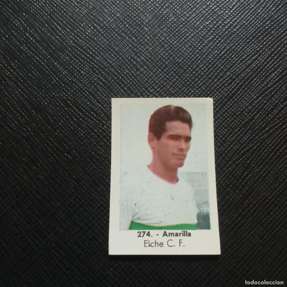 Cromos de F&uacute;tbol: 274 AMARILLA ELCHE RUIZ ROMERO 61 62 CROMO FUTBOL LIGA 1961 1962- SIN PEGAR - A91 PG20