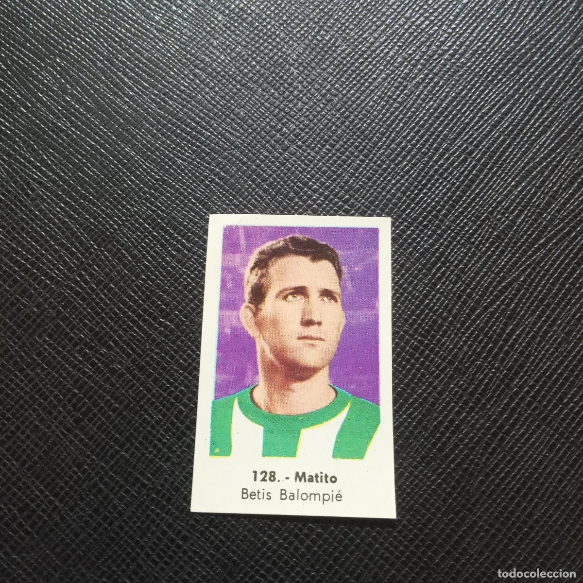 Cromos de F&uacute;tbol: 128 MATITO REAL BETIS RUIZ ROMERO 61 62 CROMO FUTBOL LIGA 1961 1962- SIN PEGAR - A91 PG45